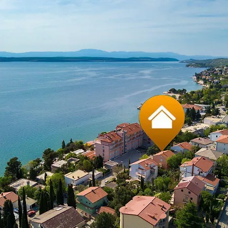 Lejlighed Modernes Nur 430 Meter Zum Sandstrand Mit Privatparkplatz Crikvenica