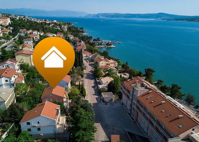 Modernes Nur 430 Meter Zum Sandstrand Mit Privatparkplatz Crikvenica