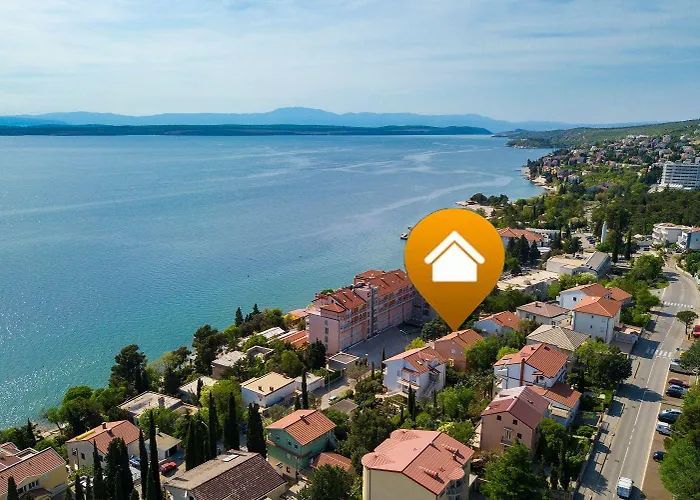 Apartment Modernes Nur 430 Meter Zum Sandstrand Mit Privatparkplatz Crikvenica